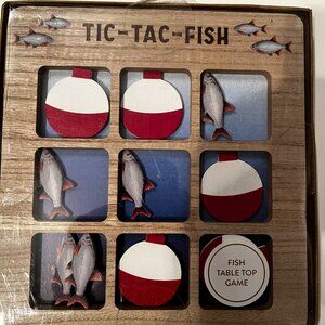 Tic Tac Toe (Fish - Fishing  Themed Tee Tac‎ Toe)  Table Game (kids/game/x)